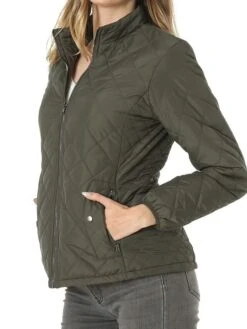 Women's Parka Outdoor Christmas Street Xmas Fall Winter Regular Coat Stand Collar Regular Fit Thermal Warm Windproof Comtemporary Casual Minimalism Jacket Long Sleeve Solid Color With Pockets Full Zip -Xmas Cothing Store prbgyg1693389140678