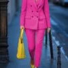 Women's Suits Blazer Formal Button Solid Color Christmas Casual / Daily Xmas Stylish Regular Fit Outerwear Long Sleeve Fall Yellow S -Xmas Cothing Store qatsjk1695030223910