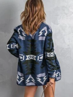 Women's Ugly Christmas Sweater Pullover Sweater Jumper Cardigan Sweater Cowl Crochet Knit Cotton Knitted Thin Print Fall Winter Tunic Xmas Holiday Going Out Stylish Casual Long Sleeve Floral Red -Xmas Cothing Store qfscjd1659350119354