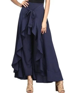 Women's Pants Trousers Full Length Chiffon Ruffle Micro-elastic High Waist Streetwear Casual Christmas Vacation Xmas Black Red S M Summer Spring 14 Women's Pants Trousers Full Length Chiffon Ruffle Micro-elastic High Waist Streetwear Casual Christmas Vacation Xmas Black Red S M Summer Spring -Xmas Cothing Store qfzzcw1687850153394