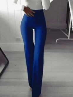 Women's Bell Bottom Pants Trousers Full Length High Waist Fashion Streetwear Xmas Christmas Street Wine Black S M Winter Autumn / Fall -Xmas Cothing Store qkyjhf1695347097577