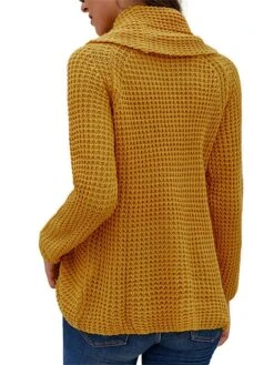 Women's Ugly Christmas Sweater Pullover Sweater Jumper Christmas Sweaters Crew Neck Waffle Knit Acrylic Button Knitted Fall Winter Regular Outdoor Christmas Daily Fashion Casual Soft Long Sleeve -Xmas Cothing Store qnrhzs1697785135477