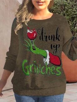 Women's Ugly Christmas Sweater Crew Neck Chunky Knit Acrylic Patchwork Drop Shoulder Fall Winter Regular Xmas Party Christmas Stylish Casual Long Sleeve Animal Black Red S M L -Xmas Cothing Store qtdpxb1696993414016