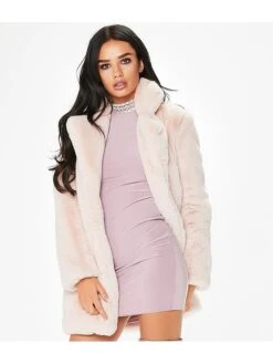 Women's Faux Fur Coat Regular Fur Collar Coat White Black Pink Yellow Fuchsia Stylish Christmas Fall Open Front Turndown Regular Fit S M L XL XXL 3XL / Warm -Xmas Cothing Store qtitou1635332488549