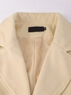 Women's Winter Coat Christmas Party Wear Fall Long Trench Coat With Belt Elegant Over Coat Double Breasted Pea Coat Casual Jacket Long Sleeve Black Red Beige -Xmas Cothing Store qvfzgu1638871346917