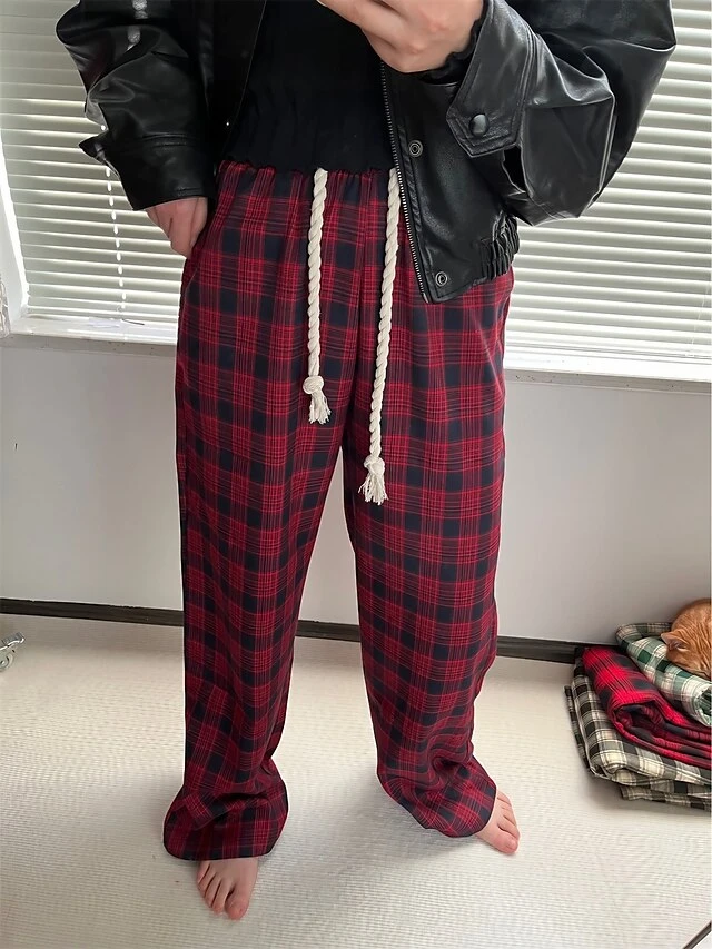 Women's Wide Leg Pants Trousers Full Length Fashion Streetwear Christmas Street Robin's Egg Blue White S M Fall Winter 3 Women's Wide Leg Pants Trousers Full Length Fashion Streetwear Christmas Street Robin's Egg Blue White S M Fall Winter