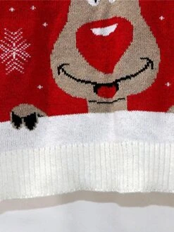 Women's Ugly Christmas Sweater Pullover Sweater Jumper Crew Neck Ribbed Knit Acrylic Oversized Fall Winter Regular Outdoor Xmas Daily Stylish Casual Soft Long Sleeve Geometric Elk Snowflake Wine -Xmas Cothing Store qyogxf1696903337258