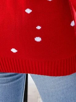 Women's Ugly Christmas Sweater Pullover Sweater Jumper Crew Neck Ribbed Knit Acrylic Patchwork Fall Winter Regular Xmas Daily Going Out Stylish Casual Soft Long Sleeve Santa Claus Red S M L -Xmas Cothing Store qypdjc1695029168345