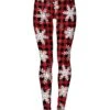 Women's Leggings Xmas Green Wine Red Mid Waist Sports Streetwear Christmas Weekend Print Micro-elastic Ankle-Length Comfort Heart S M L XL / Slim -Xmas Cothing Store qzekky1629428683139
