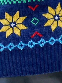 Women's Ugly Christmas Sweater Pullover Sweater Jumper Crew Neck Ribbed Knit Acrylic Patchwork Fall Winter Regular Xmas Daily Going Out Stylish Casual Soft Long Sleeve Color Block Elk Blue S M L 12 Women's Ugly Christmas Sweater Pullover Sweater Jumper Crew Neck Ribbed Knit Acrylic Patchwork Fall Winter Regular Xmas Daily Going Out Stylish Casual Soft Long Sleeve Color Block Elk Blue S M L -Xmas Cothing Store raivvh1695029170926