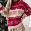 Women's Ugly Christmas Sweater Pullover Sweater Jumper Christmas Sweaters Crew Neck Ribbed Knit Polyester Knitted Fall Winter Regular Outdoor Christmas Daily Fashion Casual Soft Long Sleeve Snowflake -Xmas Cothing Store rhwanx1697785123495