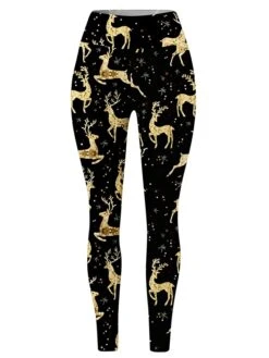 Women's Leggings Full Length Print Micro-elastic High Waist Fashion Streetwear Outdoor Christmas 2-30 2-14 S M Fall Winter -Xmas Cothing Store rkqsib1696232176784
