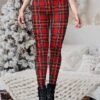 Women's Leggings Full Length Fashion Streetwear Christmas Street Red S M Fall Winter -Xmas Cothing Store rkwpyq1695798613739