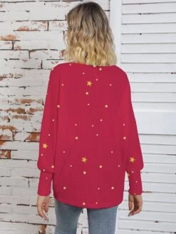 Women's Ugly Christmas Sweater Pullover Sweater Jumper Crew Neck Ribbed Knit Polyester Knitted Print Fall Winter Regular Outdoor Christmas Holiday Daily Stylish Casual Long Sleeve Animal Christmas -Xmas Cothing Store rornwv1697626855931