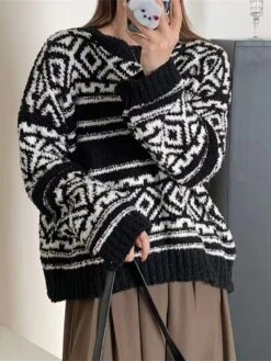 Women's Ugly Christmas Sweater Pullover Sweater Jumper Christmas Sweaters Crew Neck Ribbed Knit Acrylic Oversized Knitted Fall Winter Regular Outdoor Christmas Daily Vintage Fashion Casual Long Sleeve 19 Women's Ugly Christmas Sweater Pullover Sweater Jumper Christmas Sweaters Crew Neck Ribbed Knit Acrylic Oversized Knitted Fall Winter Regular Outdoor Christmas Daily Vintage Fashion Casual Long Sleeve -Xmas Cothing Store ructnw1697626876456