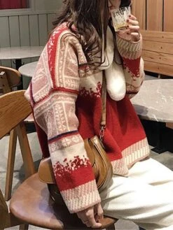 Women's Ugly Christmas Sweater Pullover Sweater Jumper Christmas Sweaters Crew Neck Ribbed Knit Acrylic Knitted Fall Winter Regular Outdoor Christmas Daily Fashion Casual Soft Long Sleeve Snowflake -Xmas Cothing Store ryvtph1697785164940