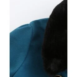 Women's Winter Coat Long Overcoat With Belt Christmas Party Xmas Wear Warm Double Breasted Pea Coat With Fur Collar Fall Trench Coat Red Black Khaki Elegant Outerwear CasualJacket -Xmas Cothing Store sbdsnc1692602508970