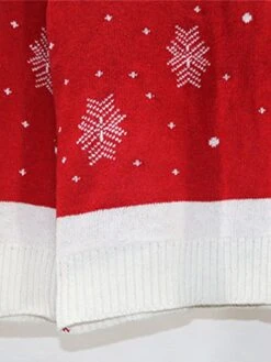 Women's Ugly Christmas Sweater Pullover Sweater Jumper Crew Neck Ribbed Knit Acrylic Oversized Fall Winter Regular Outdoor Xmas Daily Stylish Casual Soft Long Sleeve Geometric Elk Snowflake Wine -Xmas Cothing Store sdgeuc1696903338987