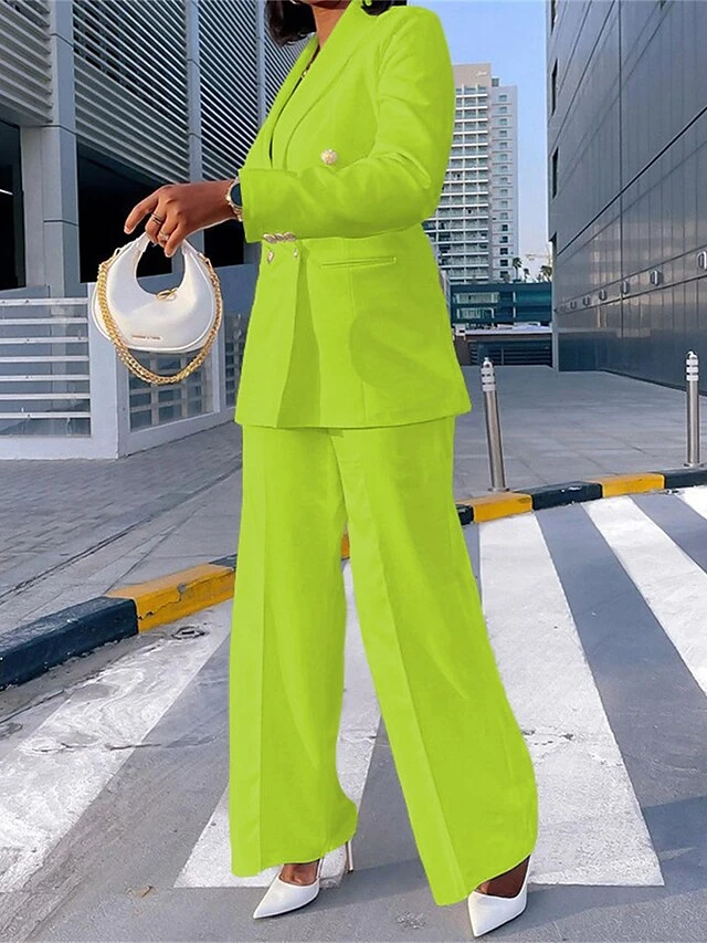 Women's Suits Blazer Office Christmas Xmas Work Spring Fall Winter Coat Regular Fit Thermal Warm Windproof Breathable Comtemporary Stylish Formal Jacket Long Sleeve Solid Color With Pockets White 9 Women's Suits Blazer Office Christmas Xmas Work Spring Fall Winter Coat Regular Fit Thermal Warm Windproof Breathable Comtemporary Stylish Formal Jacket Long Sleeve Solid Color With Pockets White - Image 7