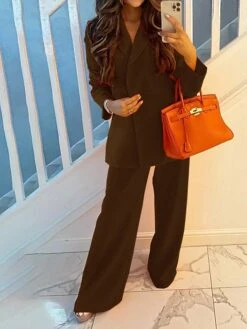 Women's Suits Christmas Button Pure Color Breathable Fashion Regular Xmas Fit Outerwear Long Sleeve Fall White S -Xmas Cothing Store swplff1667890320332