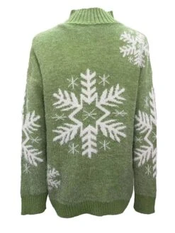 Women's Ugly Christmas Sweater Pullover Sweater Jumper Christmas Sweaters Stand Collar Ribbed Knit Polyester Knitted Fall Winter Regular Outdoor Christmas Daily Stylish Casual Soft Long Sleeve -Xmas Cothing Store sydhzs1697290861899