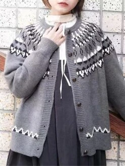 Women's Ugly Christmas Sweater Cardigan Sweater Crew Neck Ribbed Knit Rayon Patchwork Button Fall Winter Xmas Daily Going Out Stylish Casual Soft Long Sleeve Geometric Color Block Red Navy Blue 15 Women's Ugly Christmas Sweater Cardigan Sweater Crew Neck Ribbed Knit Rayon Patchwork Button Fall Winter Xmas Daily Going Out Stylish Casual Soft Long Sleeve Geometric Color Block Red Navy Blue -Xmas Cothing Store synmpw1692093240113