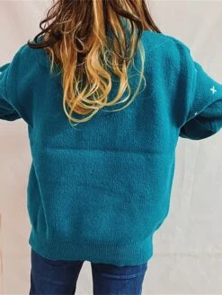 Women's Ugly Christmas Sweater Pullover Sweater Jumper Crew Neck Ribbed Knit Polyester Oversized Fall Winter Regular Outdoor Christmas Daily Stylish Casual Soft Long Sleeve Elk Snowflake Red Blue -Xmas Cothing Store tdepqg1696903380221