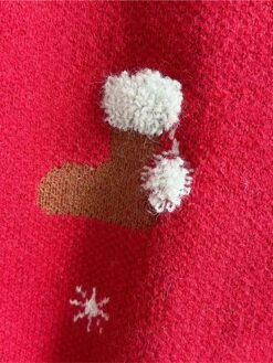 Women's Ugly Christmas Sweater Pullover Sweater Jumper Crew Neck Ribbed Knit Polyester Patchwork Fall Winter Regular Outdoor Christmas Daily Stylish Casual Soft Long Sleeve Color Block Snowflake Red -Xmas Cothing Store tlndur1696918499789