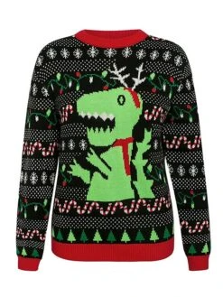 Women's Ugly Christmas Sweater Pullover Sweater Jumper Christmas Sweaters Crew Neck Ribbed Knit Acrylic Knitted Print Fall Winter Regular Outdoor Christmas Daily Fashion Casual Soft Long Sleeve -Xmas Cothing Store tqxqnu1697785108516