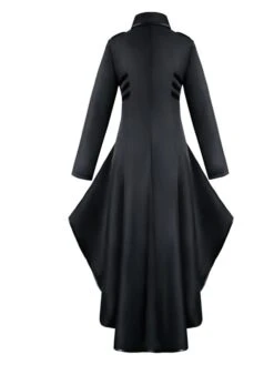 Women's Cloak / Capes Windproof Warm Outdoor Christmas Halloween Daily Irregular Hem Buttoned Front Stand Collar Vintage Exaggerated Casual Xmas Solid Color Regular Fit Outerwear Long Sleeve -Xmas Cothing Store ttbdbr1663749496734