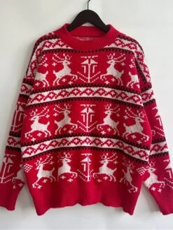 Women's Ugly Christmas Sweater Pullover Sweater Jumper Crew Neck Ribbed Knit Polyester Oversized Fall Winter Regular Outdoor Xmas Daily Stylish Casual Soft Long Sleeve Elk Red S M L 20 Women's Ugly Christmas Sweater Pullover Sweater Jumper Crew Neck Ribbed Knit Polyester Oversized Fall Winter Regular Outdoor Xmas Daily Stylish Casual Soft Long Sleeve Elk Red S M L -Xmas Cothing Store tunykf1696823468710