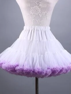 Women's Skirt PetticoatBlack White Pink Blue Skirts Summer Pleated Layered Tulle Lined Tutus Casual Performance Party Christmas One-Size -Xmas Cothing Store twfwno1629860558432