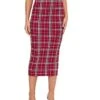 Women's Skirt Scottish Tartans Plaid Skirt Midi Cotton Blend Black White Red Skirts Fall & Winter Print High Waist Fashion Sexy Christmas Street Xmas S M L -Xmas Cothing Store txgafl1694742576315