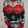 Women's Pullover Sweater Jumper Christmas Sweaters Crew Neck Chunky Knit Polyester Knitted Spring Fall Winter Regular Christmas Daily New Year Fashion Daily Vintage Style Long Sleeve Elk Christmas