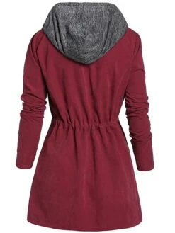 Women's Casual Jacket Trench Coat Hoodie Jacket Christmas Street Daily Wear Fall Winter Short Coat Regular Fit Thermal Warm Windproof Casual Daily Street Xmas Style Jacket Long Sleeve Pure Color -Xmas Cothing Store uhekcv1692767171693