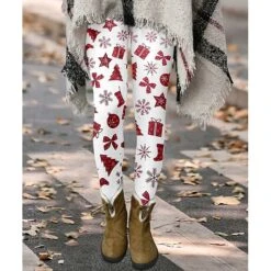 Women's Fleece Pants Xmas Tights Leggings Thermal Underwear Fleece Lined Dark Gray Khaki Red Vacation Casual Christmas Snowman Weekend Winter Print Stretchy Ankle-Length Thermal Warm Santa Claus 19 Women's Fleece Pants Xmas Tights Leggings Thermal Underwear Fleece Lined Dark Gray Khaki Red Vacation Casual Christmas Snowman Weekend Winter Print Stretchy Ankle-Length Thermal Warm Santa Claus -Xmas Cothing Store uhxzhh1663812843415