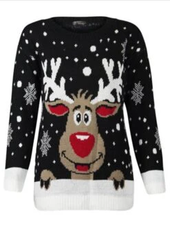 Women's Ugly Christmas Sweater Pullover Sweater Jumper Crew Neck Ribbed Knit Polyester Patchwork Fall Winter Regular Outdoor Xmas Daily Stylish Casual Soft Long Sleeve Elk Snowflake Black Red S 19 Women's Ugly Christmas Sweater Pullover Sweater Jumper Crew Neck Ribbed Knit Polyester Patchwork Fall Winter Regular Outdoor Xmas Daily Stylish Casual Soft Long Sleeve Elk Snowflake Black Red S -Xmas Cothing Store uikcqs1695111138659