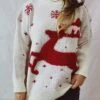 Women's Ugly Christmas Sweater Pullover Sweater Jumper Crew Neck Ribbed Knit Polyester Oversized Fall Winter Regular Outdoor Christmas Daily Stylish Casual Soft Long Sleeve Elk Snowflake Red Blue 1 Women's Ugly Christmas Sweater Pullover Sweater Jumper Crew Neck Ribbed Knit Polyester Oversized Fall Winter Regular Outdoor Christmas Daily Stylish Casual Soft Long Sleeve Elk Snowflake Red Blue -Xmas Cothing Store uktico1696903364957