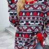 Women's Ugly Christmas Sweater Pullover Sweater Jumper Crew Neck Ribbed Knit Polyester Knitted Print Fall Winter Xmas Holiday Stylish Casual Soft Long Sleeve Christmas Tree Snowflake Argyle Red -Xmas Cothing Store ulozou1664518147619