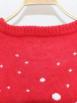 Women's Ugly Christmas Sweater Pullover Sweater Jumper Crew Neck Ribbed Knit Polyester Patchwork Fall Winter Regular Outdoor Xmas Daily Stylish Casual Soft Long Sleeve Elk Snowflake Black Red S 17 Women's Ugly Christmas Sweater Pullover Sweater Jumper Crew Neck Ribbed Knit Polyester Patchwork Fall Winter Regular Outdoor Xmas Daily Stylish Casual Soft Long Sleeve Elk Snowflake Black Red S -Xmas Cothing Store unuvuu1695111136081