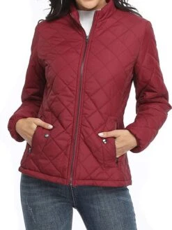 Women's Parka Outdoor Christmas Street Xmas Fall Winter Regular Coat Stand Collar Regular Fit Thermal Warm Windproof Comtemporary Casual Minimalism Jacket Long Sleeve Solid Color With Pockets Full Zip -Xmas Cothing Store upwpyw1693389121632