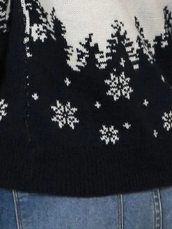 Women's Ugly Christmas Sweater Pullover Sweater Jumper Christmas Sweaters Crew Neck Ribbed Knit Acrylic Knitted Fall Winter Regular Outdoor Christmas Daily Fashion Casual Soft Long Sleeve Geometric -Xmas Cothing Store uxcgro1697290684196