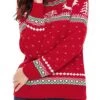 Women's Ugly Christmas Sweater Pullover Sweater Jumper Christmas Sweaters Crew Neck Ribbed Knit Polyester Knitted Fall Winter Regular Outdoor Christmas Daily Stylish Casual Soft Long Sleeve Elk -Xmas Cothing Store vbbnge1697290879063