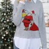 Women's Ugly Christmas Sweater Pullover Sweater Jumper Crew Neck Ribbed Knit Polyester Knitted Print Fall Winter Regular Outdoor Xmas Holiday Daily Stylish Casual Long Sleeve Animal Christmas -Xmas Cothing Store veeblw1697290818926