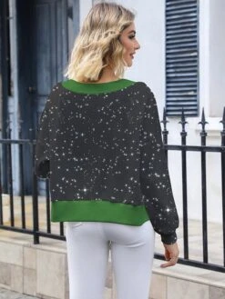 Women's Ugly Christmas Sweater Pullover Sweater Jumper Christmas Sweaters Crew Neck Ribbed Knit Acrylic Knitted Print Fall Winter Regular Outdoor Xmas Daily Stylish Casual Soft Long Sleeve -Xmas Cothing Store vffinq1697291257193