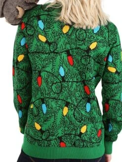 Women's Ugly Christmas Sweater Pullover Sweater Jumper Crew Neck Ribbed Knit Acrylic Knitted Fall Winter Outdoor Xmas Daily Stylish Casual Soft Long Sleeve Snowflake Green S M L -Xmas Cothing Store vfzumo1667811445376