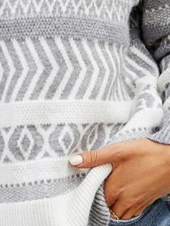 Women's Ugly Christmas Sweater Pullover Sweater Jumper Christmas Sweaters Turtleneck Ribbed Knit Polyester Knitted Fall Winter Regular Outdoor Christmas Daily Stylish Casual Soft Long Sleeve -Xmas Cothing Store vqxuzr1697290909337