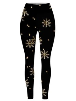 Women's Leggings Full Length Print Micro-elastic High Waist Fashion Streetwear Outdoor Christmas 2-30 2-14 S M Fall Winter -Xmas Cothing Store vsltcu1696232184188