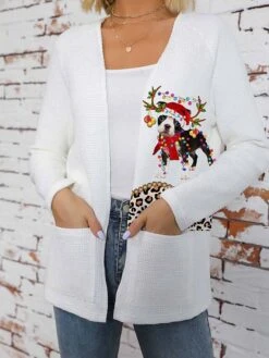 Women's Ugly Christmas V Neck Sweater Pullover Sweater Jumper Ribbed Knit Polyester Knitted Print Fall Winter Regular Outdoor Xmas Holiday Daily Stylish Casual Long Sleeve Santa Claus Black Wine -Xmas Cothing Store vuawze1697290700390