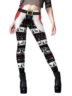 Women's Leggings Full Length Active Fashion Outdoor Christmas Black Red S M Fall Winter 19 Women's Leggings Full Length Active Fashion Outdoor Christmas Black Red S M Fall Winter -Xmas Cothing Store vulkiz1696752244823